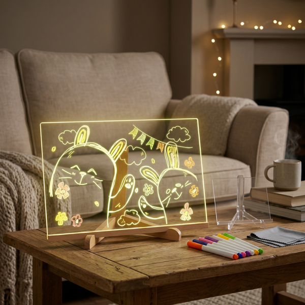 Neonowa Tablica do Rysowania Światłem – Magia w Pokoju Dziecka